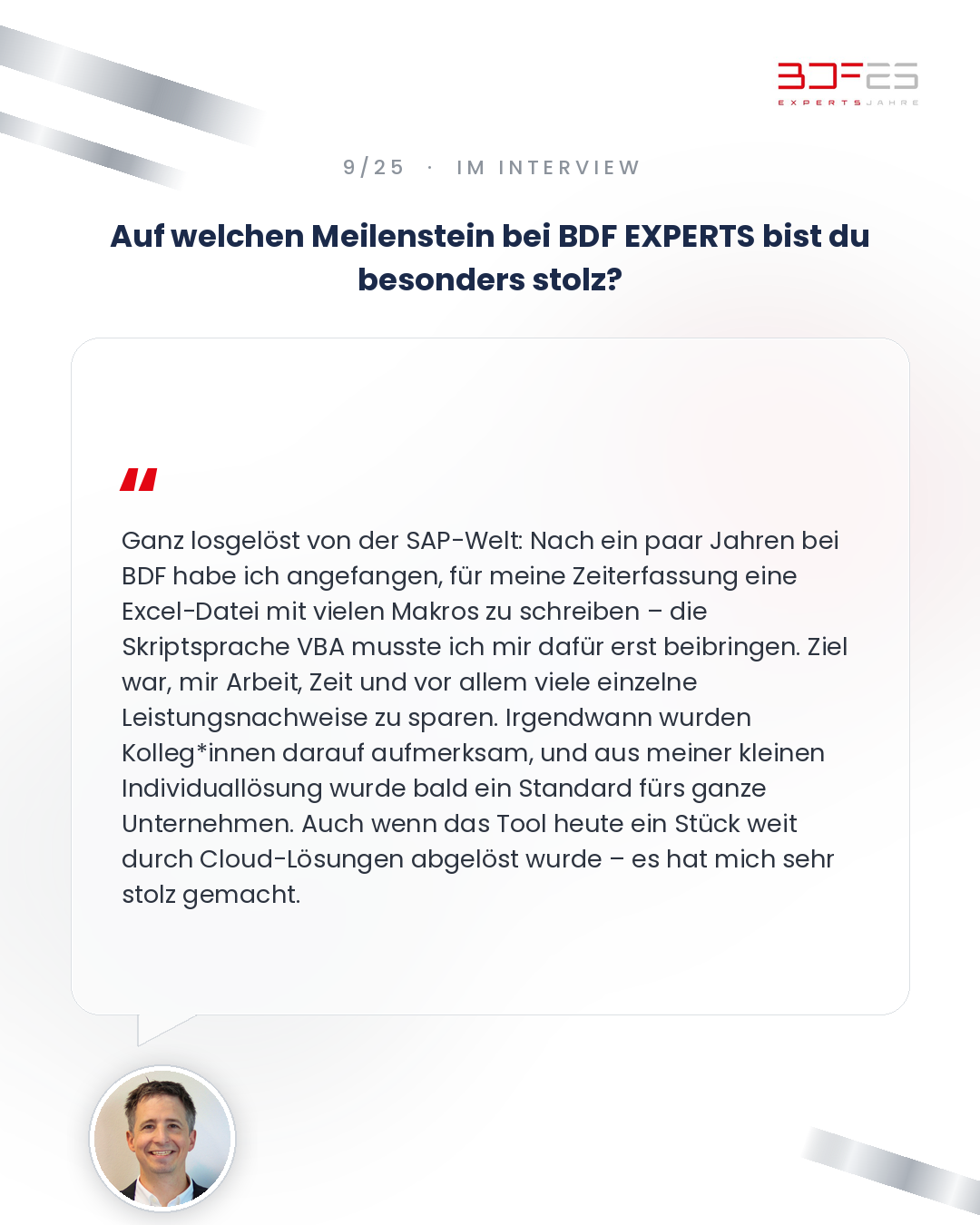 🎙️ 25 Jahre BDF EXPERTS: Im Interview mit Kjell Guntermann (9/25) 7