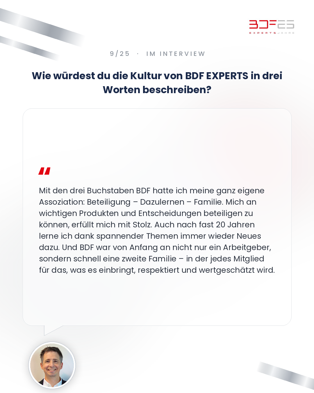 🎙️ 25 Jahre BDF EXPERTS: Im Interview mit Kjell Guntermann (9/25) 9